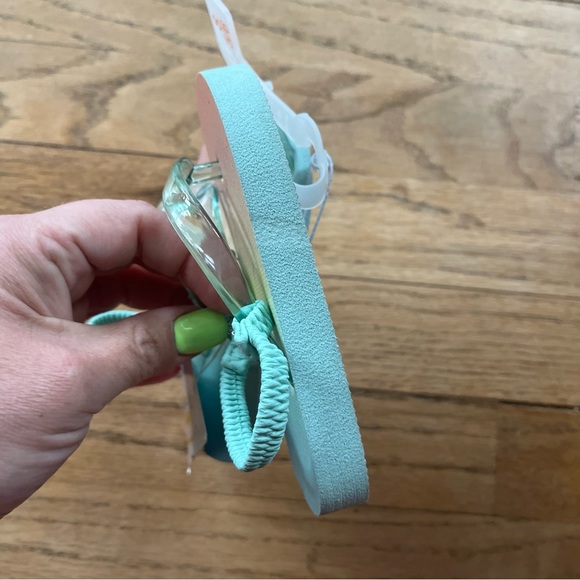 Cat & Jack Little Girls' Size Small 5/6 Adrian Flip Flop Sandals Pastel - Picture 3 of 5